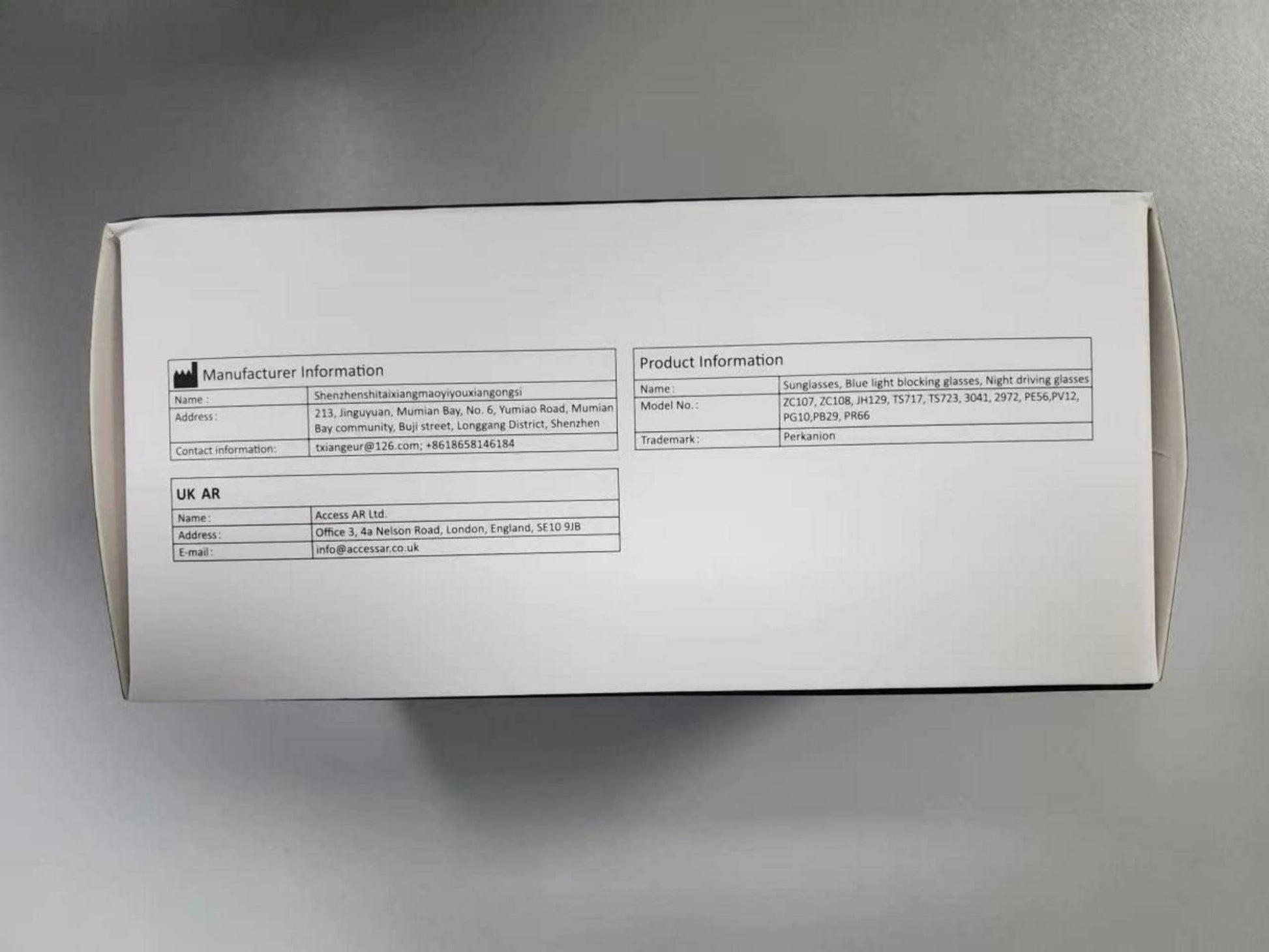Perkanion Herren Sonnenbrille Polarisiert UV400 Schwarz Angeln Autofahren