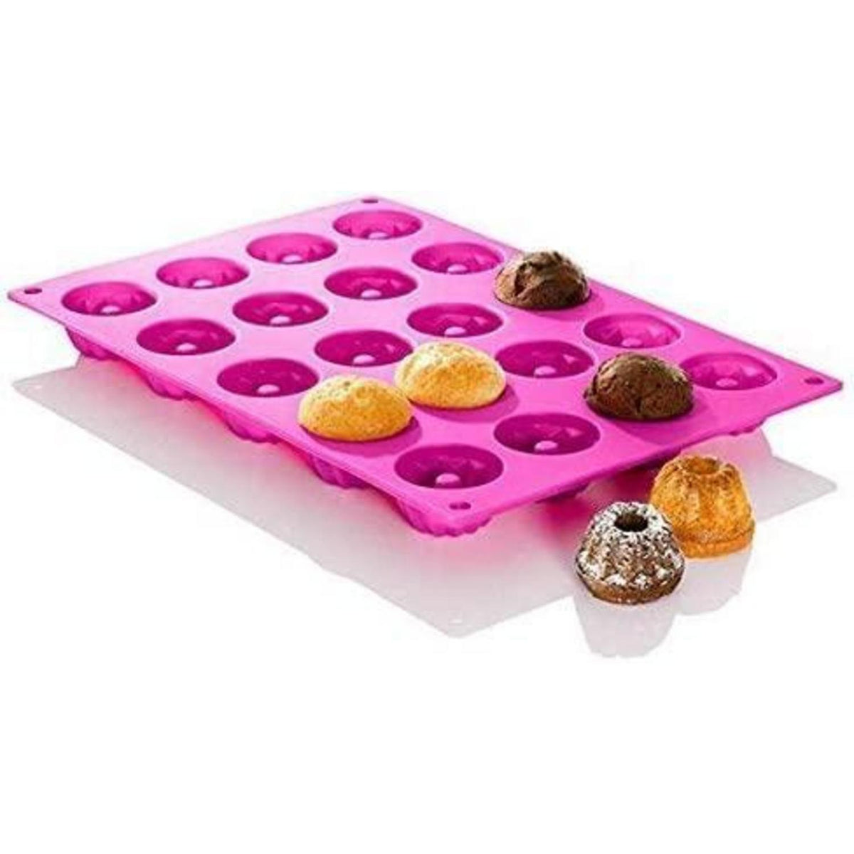 Silikon Gugelhupfform Mini – 20er Set für Kuchen & Desserts