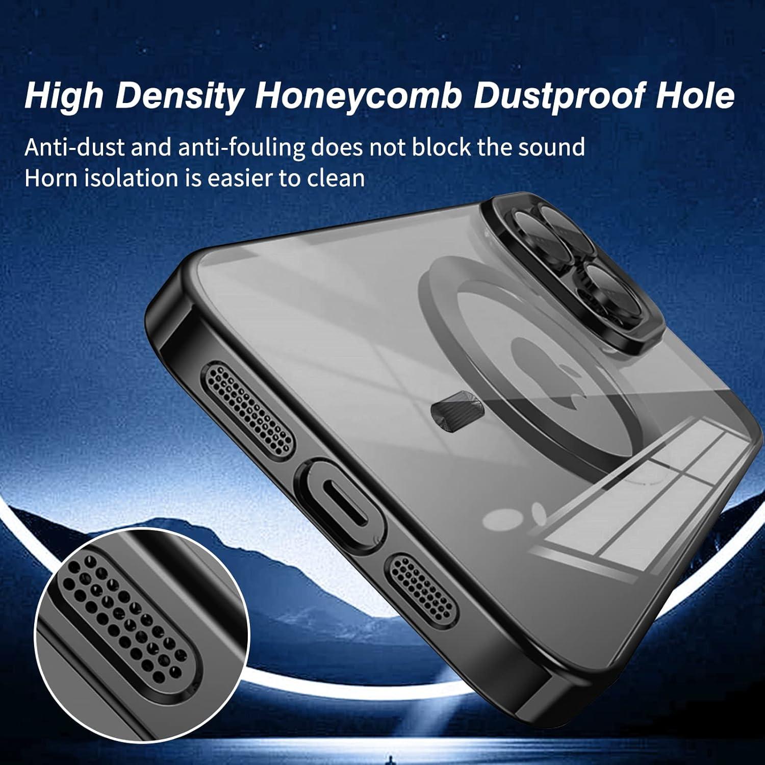 Klare Magnetische iPhone 13 Pro Max Hülle Anti-Fingerabdruck
