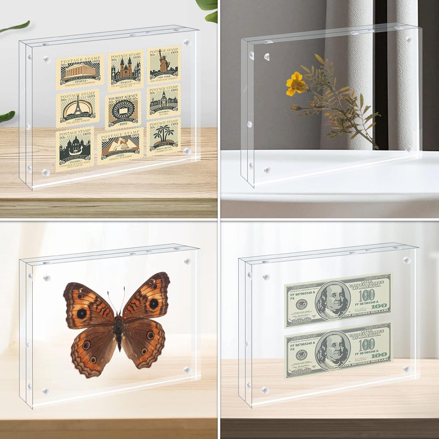 Acrylic Floating Magnetic Photo Frame 20x25 cm 4 Pack