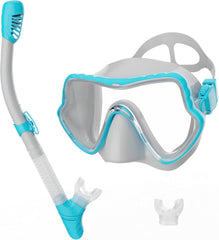 Schnorchelset Erwachsene Tauchermaske Trockenschnorchel Anti-Fog Tech