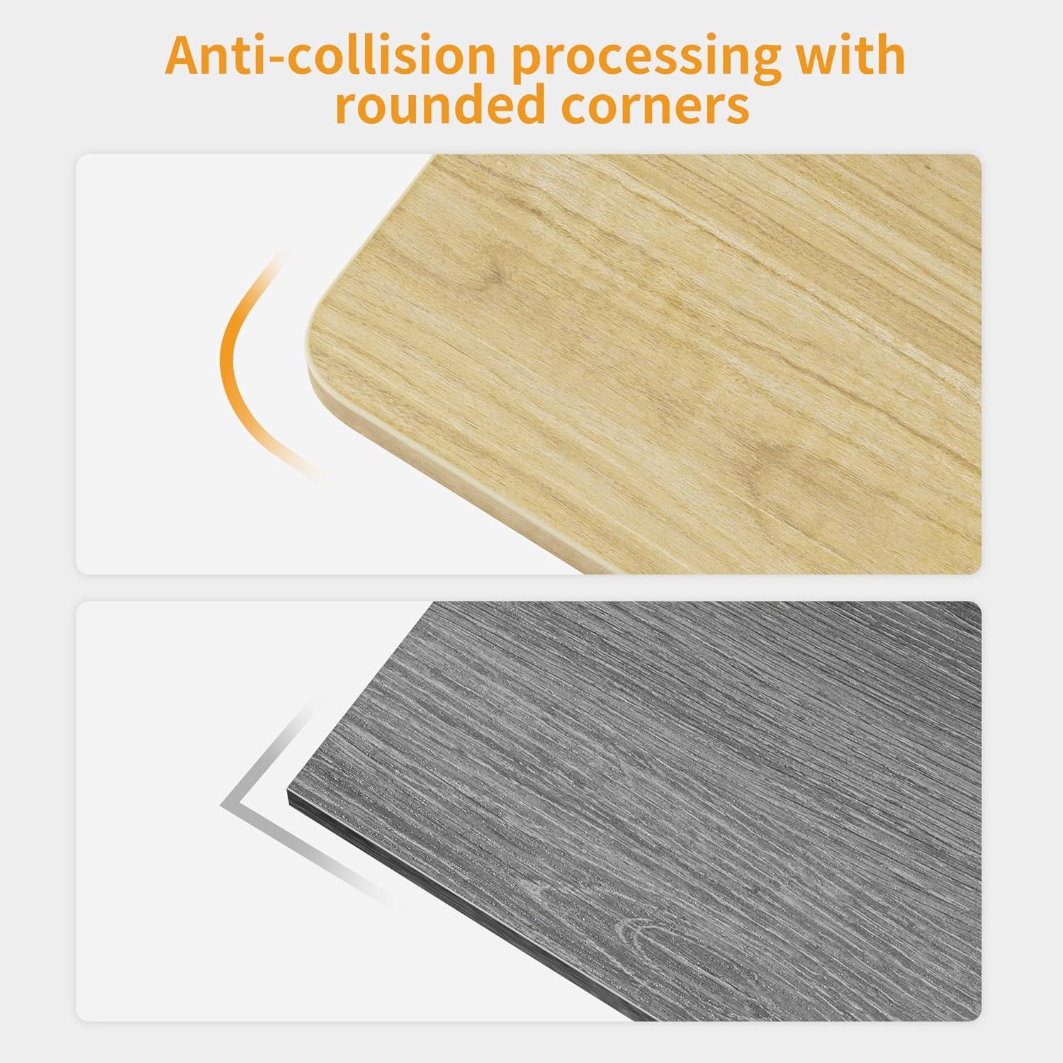 Moderne Schreibtisch 96x40cm Klein PC-Tisch Stabilisiert Holzoptik