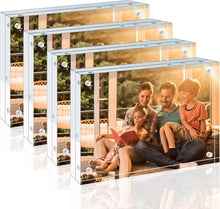 Acrylic Floating Magnetic Photo Frame Set 4 Pack 15x10 cm