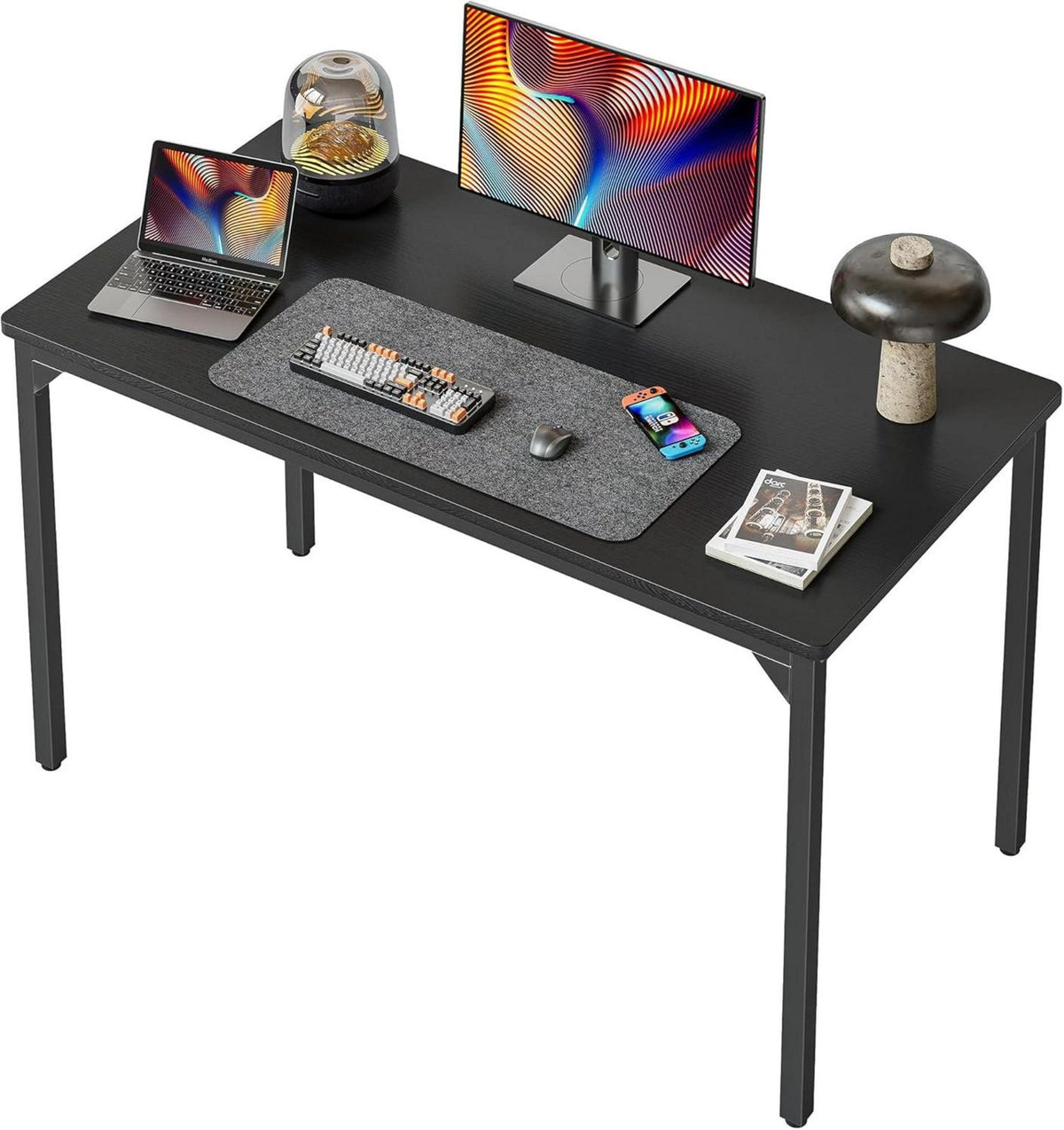 Kleiner CubiCubi Schreibtisch Schwarz Industriedesign 100x48x75cm