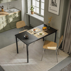 Kleiner CubiCubi Schreibtisch Schwarz 100x48x75 cm Industriedesign