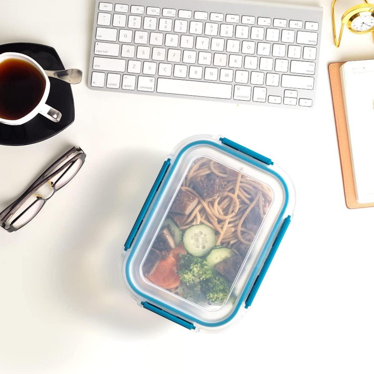 18tlg Glas-Frischhaltedosen Set Meal Prep Box Behälter auslaufsicher BPA-frei