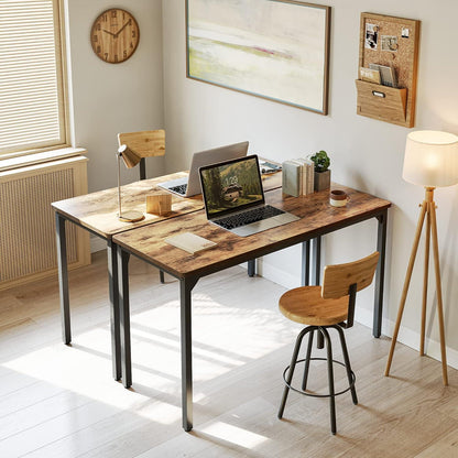 Kleiner Schreibtisch 80x40x75 cm Braun Industriedesign Home