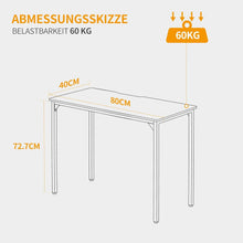 Kleiner CubiCubi Schreibtisch PC Tisch Industriedesign Hellbraun