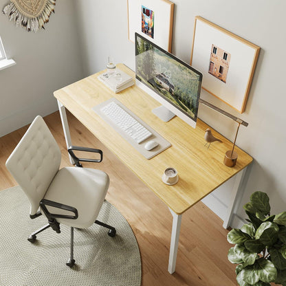 Kleiner CubiCubi Schreibtisch PC Tisch 80x40x75cm Hellbraun