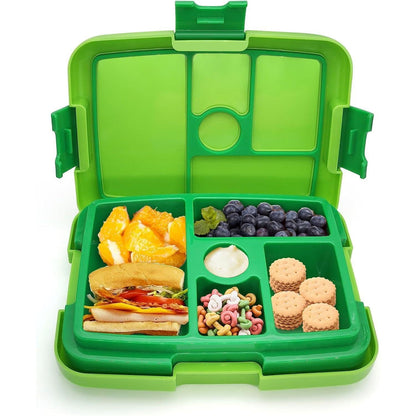 IJIAMY Lunchbox Kinder mit Fächern Auslaufsicher Bento Box