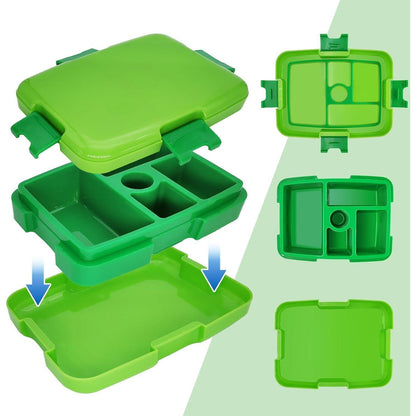 IJIAMY Lunchbox Kinder mit Fächern Auslaufsicher Bento Box