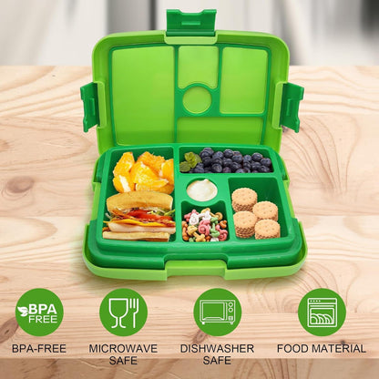 IJIAMY Lunchbox Kinder mit Fächern Auslaufsicher Bento Box