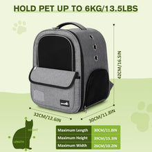 Pecute Haustier Rucksack 6kg Oxford-Tasche Tragbar Grau