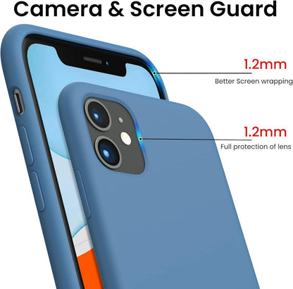 iPhone 11 Silikon Case Ultra Dünn Flüssig Handyhülle Schutz 6,1 Zoll