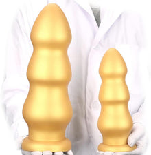 XXL Golden Silikon Riesen Dildo Analdildo Saugnapf Analplug Butt Plug