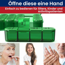 Tablettenbox 7 Tage Klein Pillendose Große Fächer Luftdicht