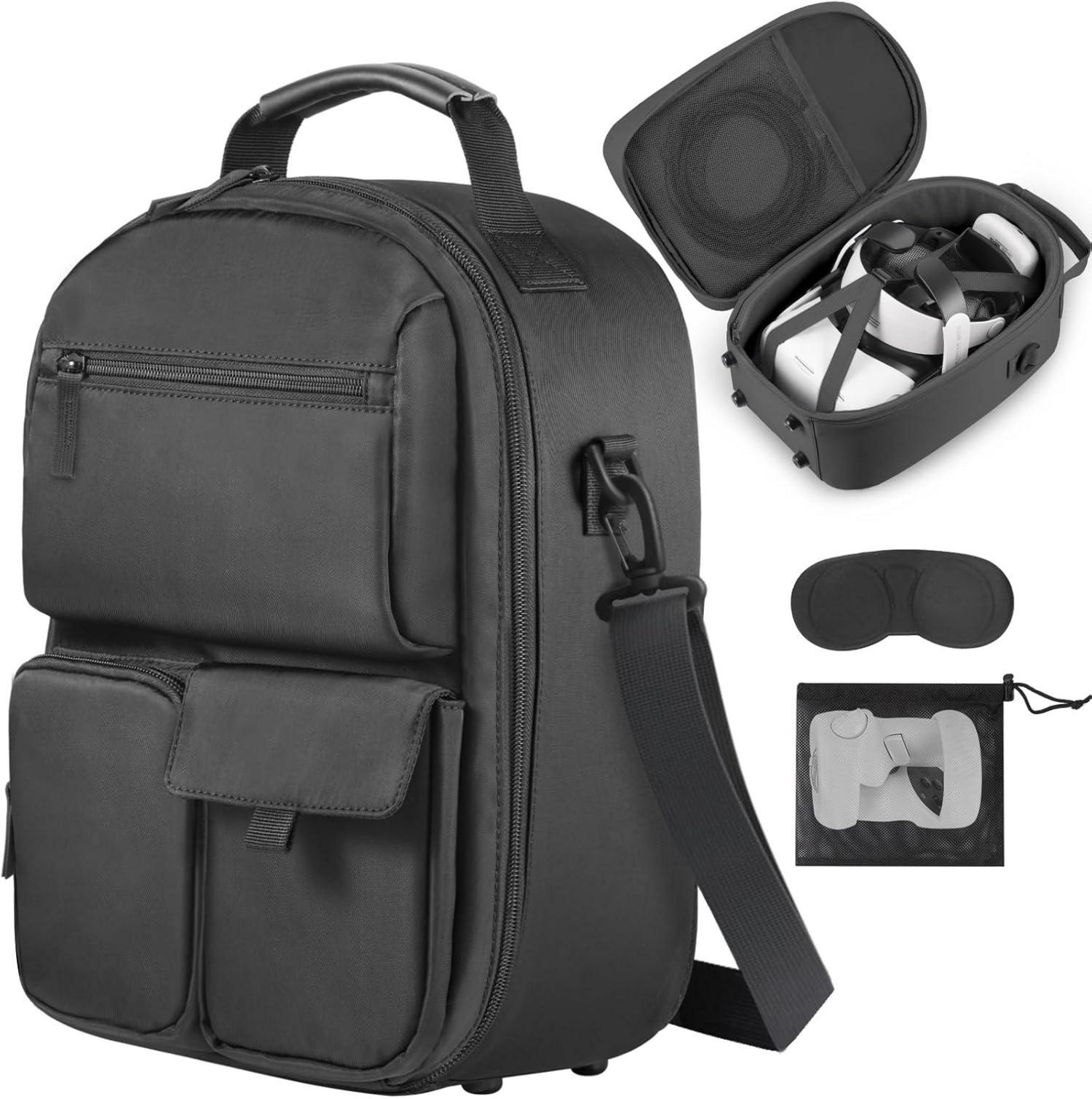 Große VR Tragetasche für Meta Quest 3/Oculus Quest 2 - Harte Case mit
