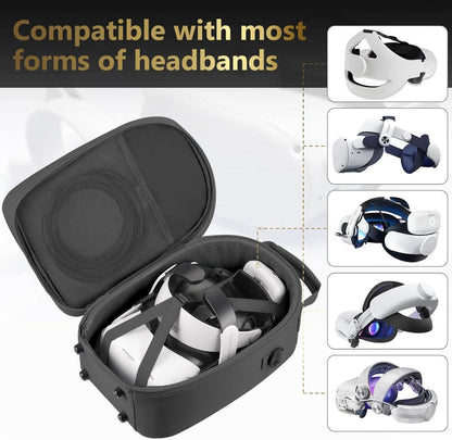 Große VR Tragetasche für Meta Quest 3/Oculus Quest 2 - Harte Case mit