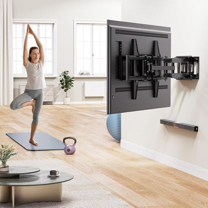 TV Wandhalterung Schwenkbar Neigbar Ausfahren 37-75 Zoll 45kg VESA