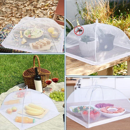 Roysmart Mesh Fliegenhaube 2er Set Essen Abdeckhaube Faltbar Schutz