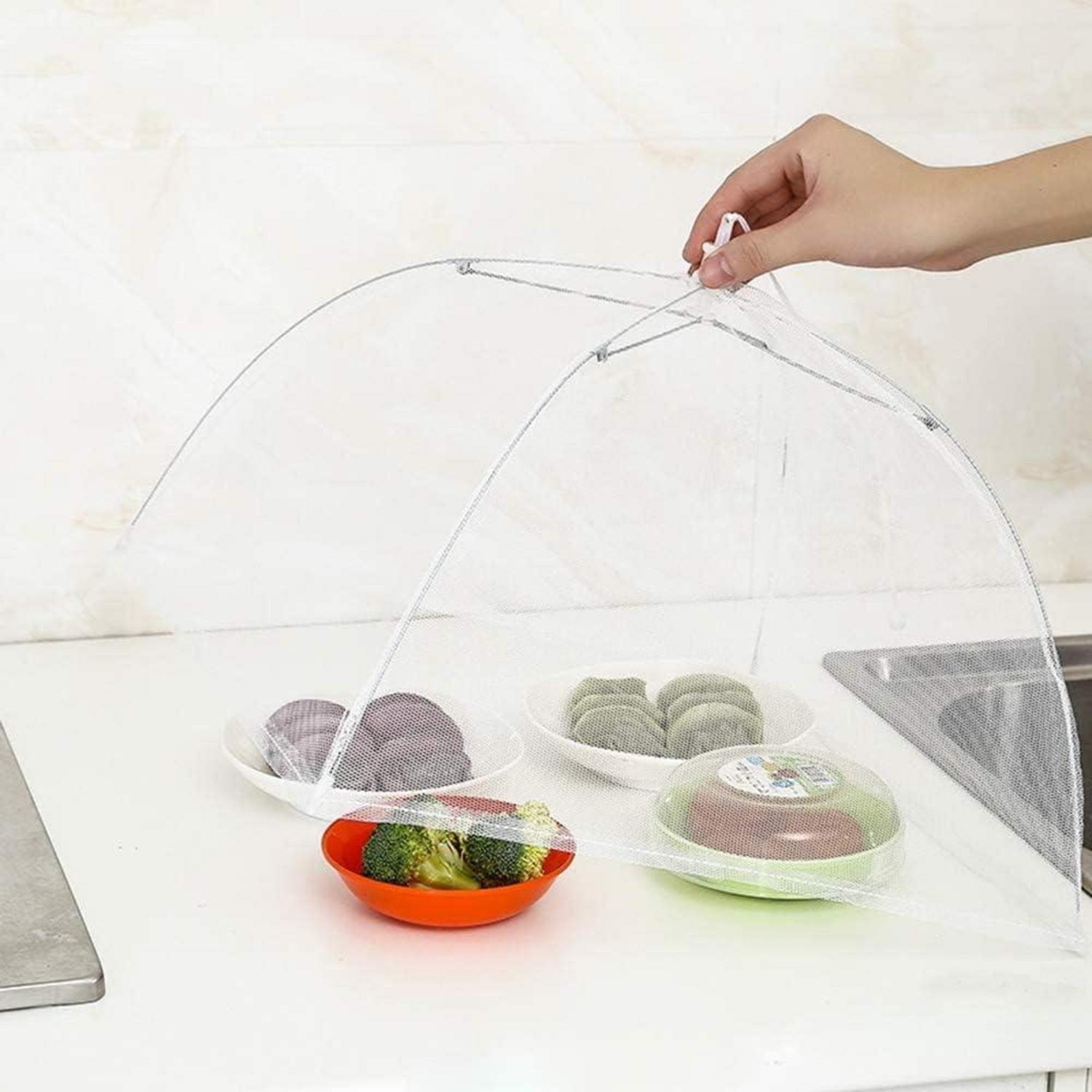 Roysmart Mesh Fliegenhaube 2er Set Essen Abdeckhaube Faltbar Schutz