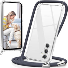 Stoßfeste Handykette Samsung Galaxy A54 5G Hülle Band dunkelgrau