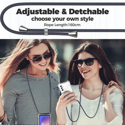 Handykette Samsung Galaxy A54 5G Hülle Band Stoßfest Dunkelgrau