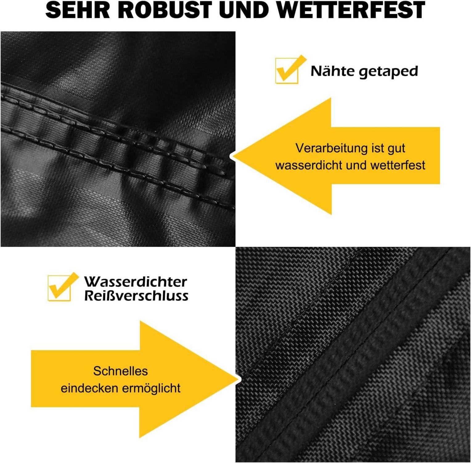 Strandkorb Schutzhülle 2 Sitzer 600D Oxford Wasserdicht 110cm 120cm