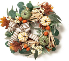 Türkranz Herbstdeko Kürbis Ahornblatt Beere 45cm