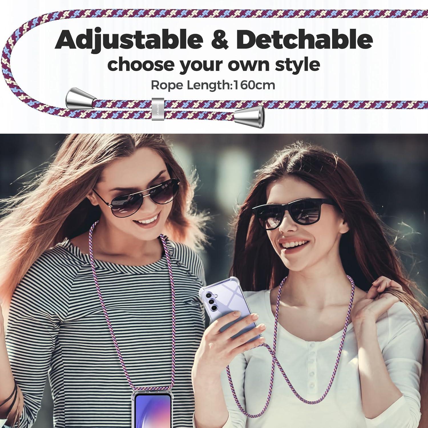 Handyhülle Samsung Galaxy A54 5G Hülle Necklace Bordeaux