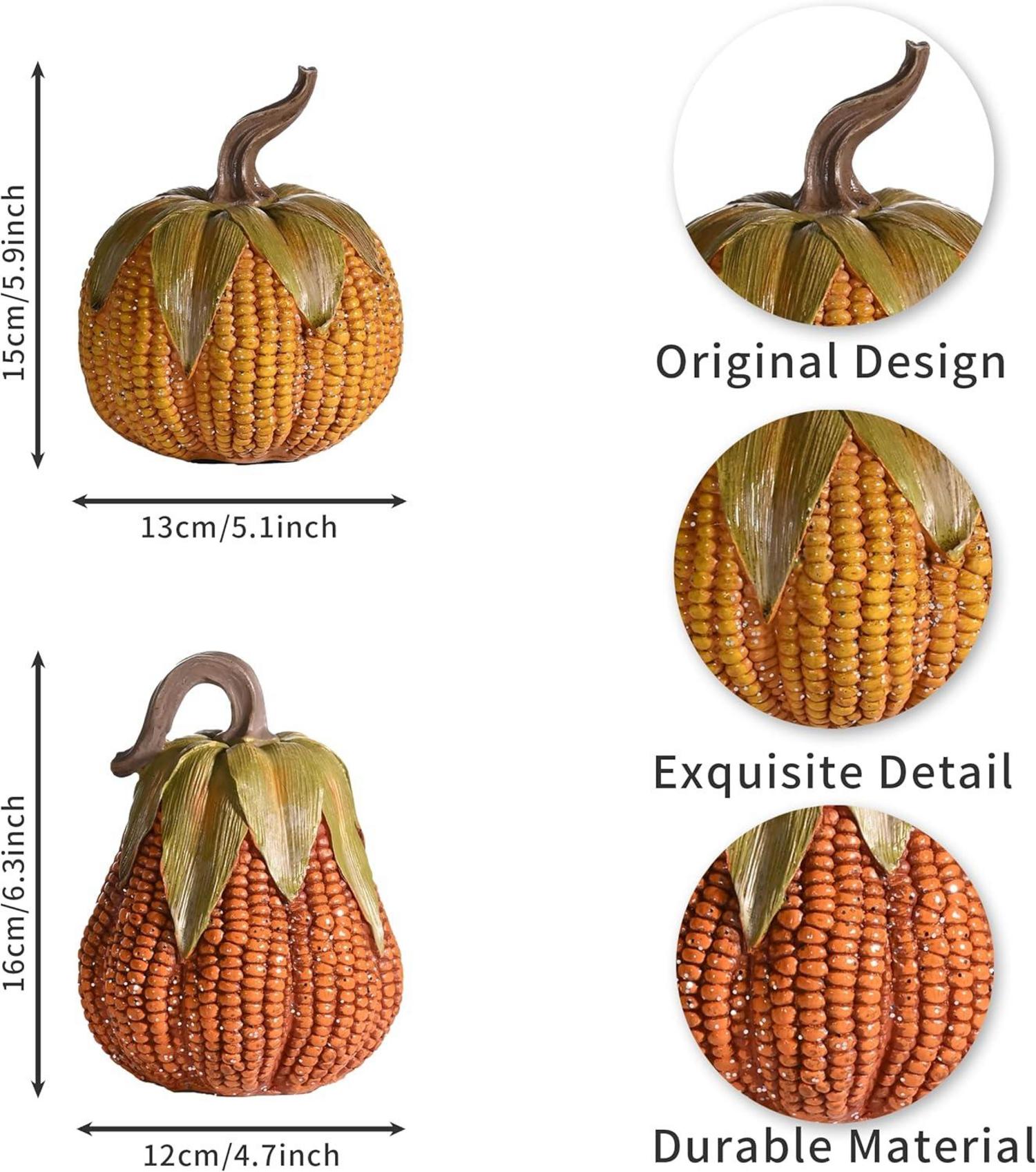 Herbstdeko Künstlich Kürbis Set Halloween Deko Innen Außen