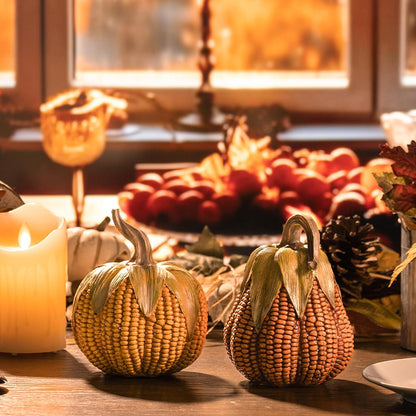 Herbstdeko Künstlich Kürbis Set Halloween Deko Innen Außen