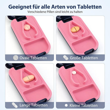 Tablettenteiler für Kleine & Große Tabletten, Pillenteiler