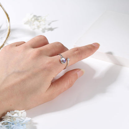 Verstellbarer Mondstein Ring Silber 925 18 Karat Vergoldet Oval Herz