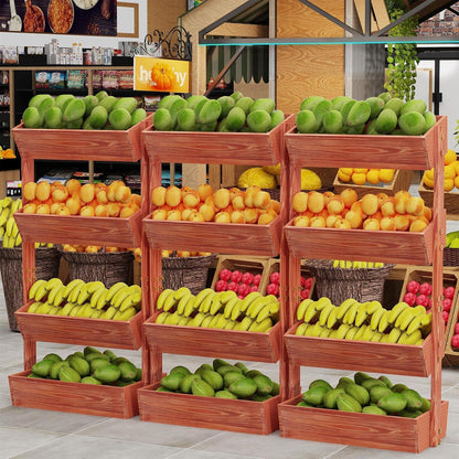 Vertikalbeet Tannenholz Hochbeet 4 Etagen Kräuter Gemüse