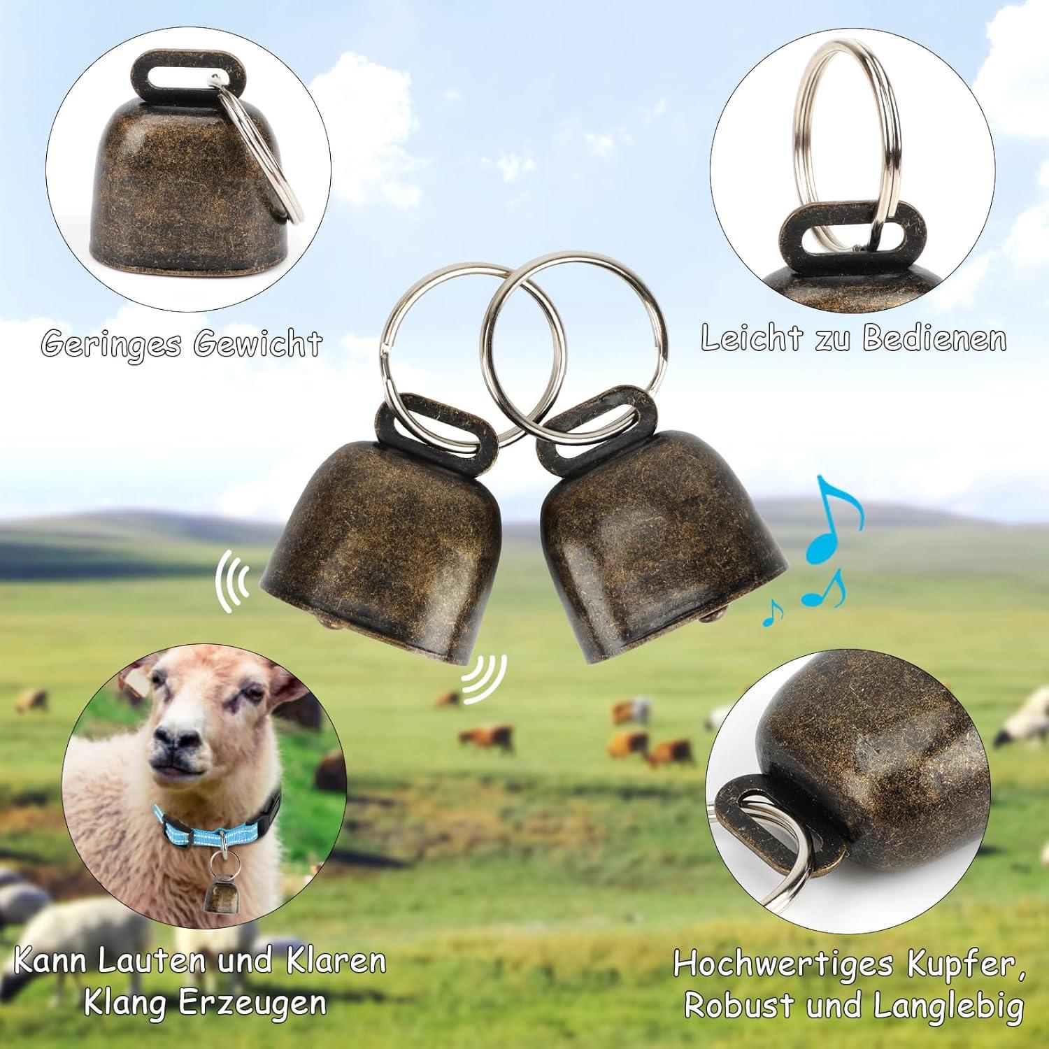 Reflektierende Ziegenhalsbänder mit Glöckchen - 5er Set