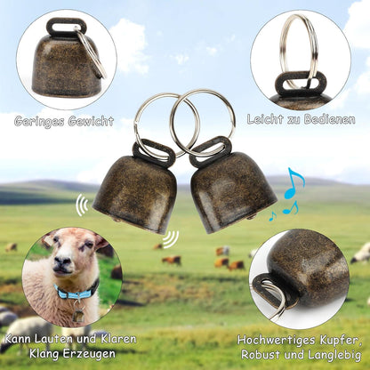 Reflektierende Ziegenhalsbänder mit Glöckchen - 5er Set