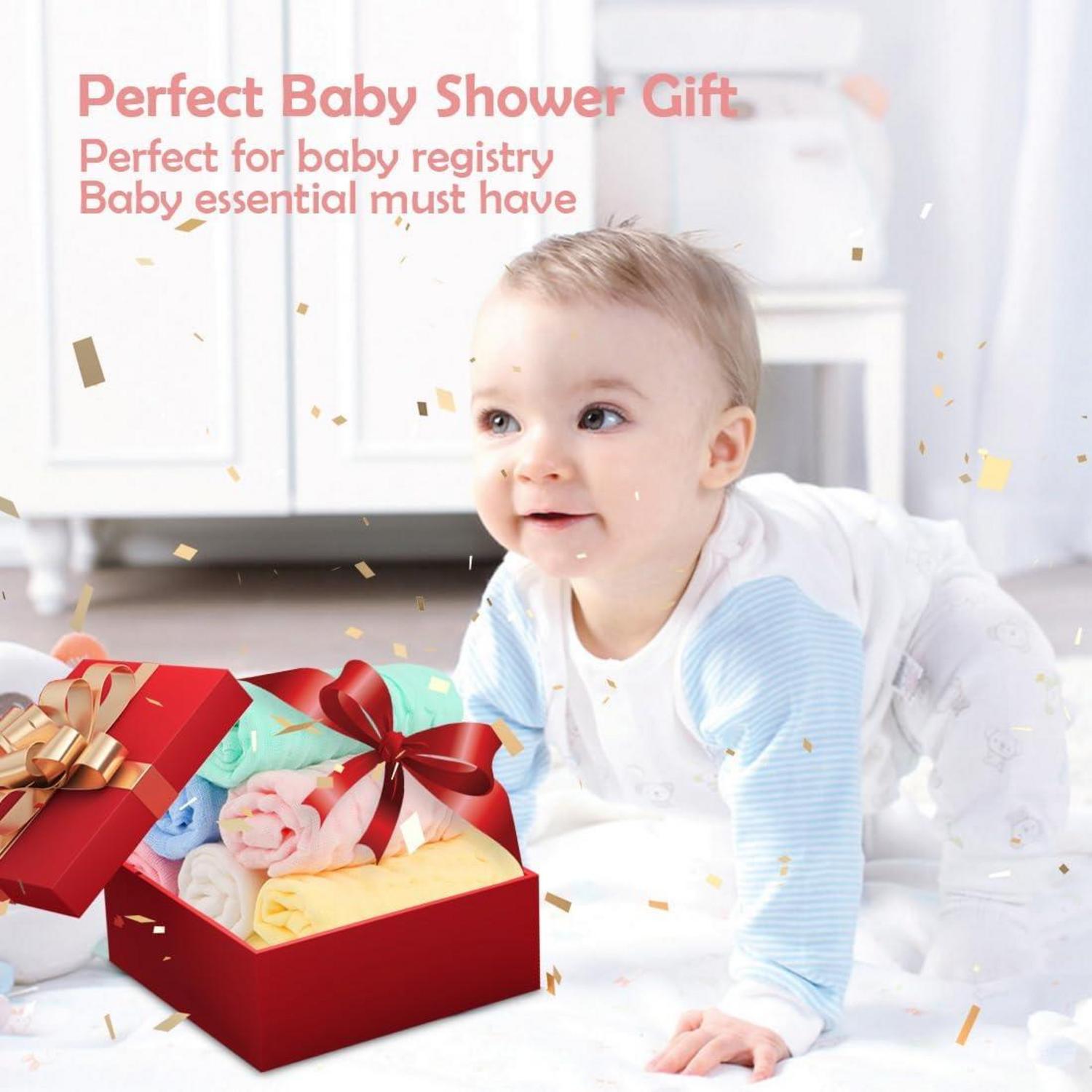 Weiche Muslin Baby Gesichtstücher 6er-Pack 100% Baumwolle Saugfähig