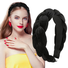 Samt Haarreif Dirndl Geflochten Stirnband Vintage Schwarz