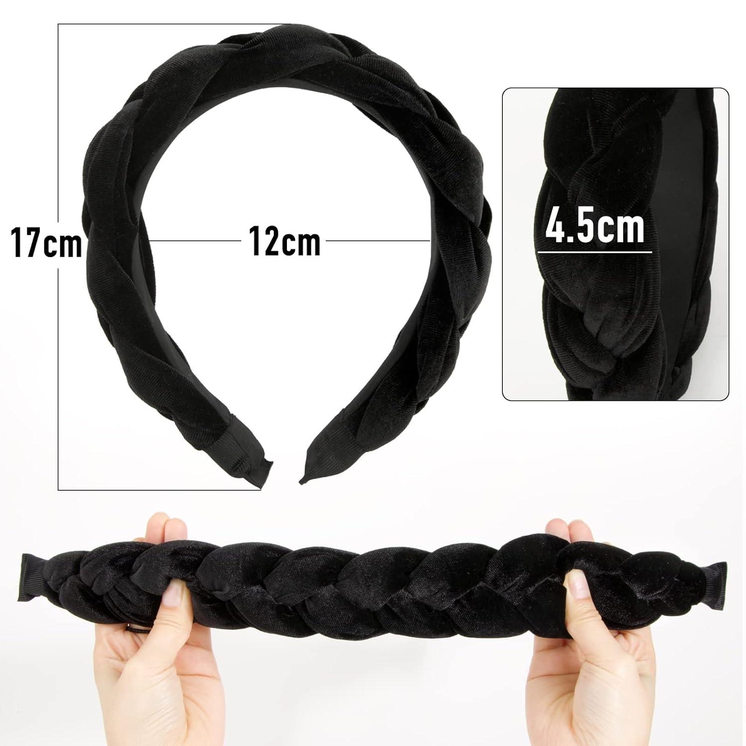 Samt Haarreif Dirndl Trachten Vintage Haarband Schwarz