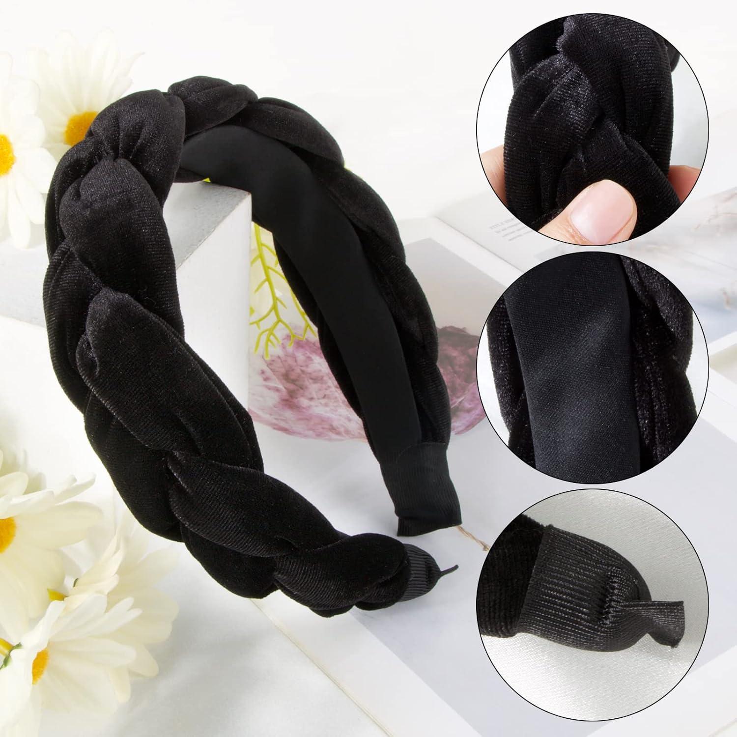 Samt Haarreif Dirndl Geflochten Stirnband Vintage Schwarz