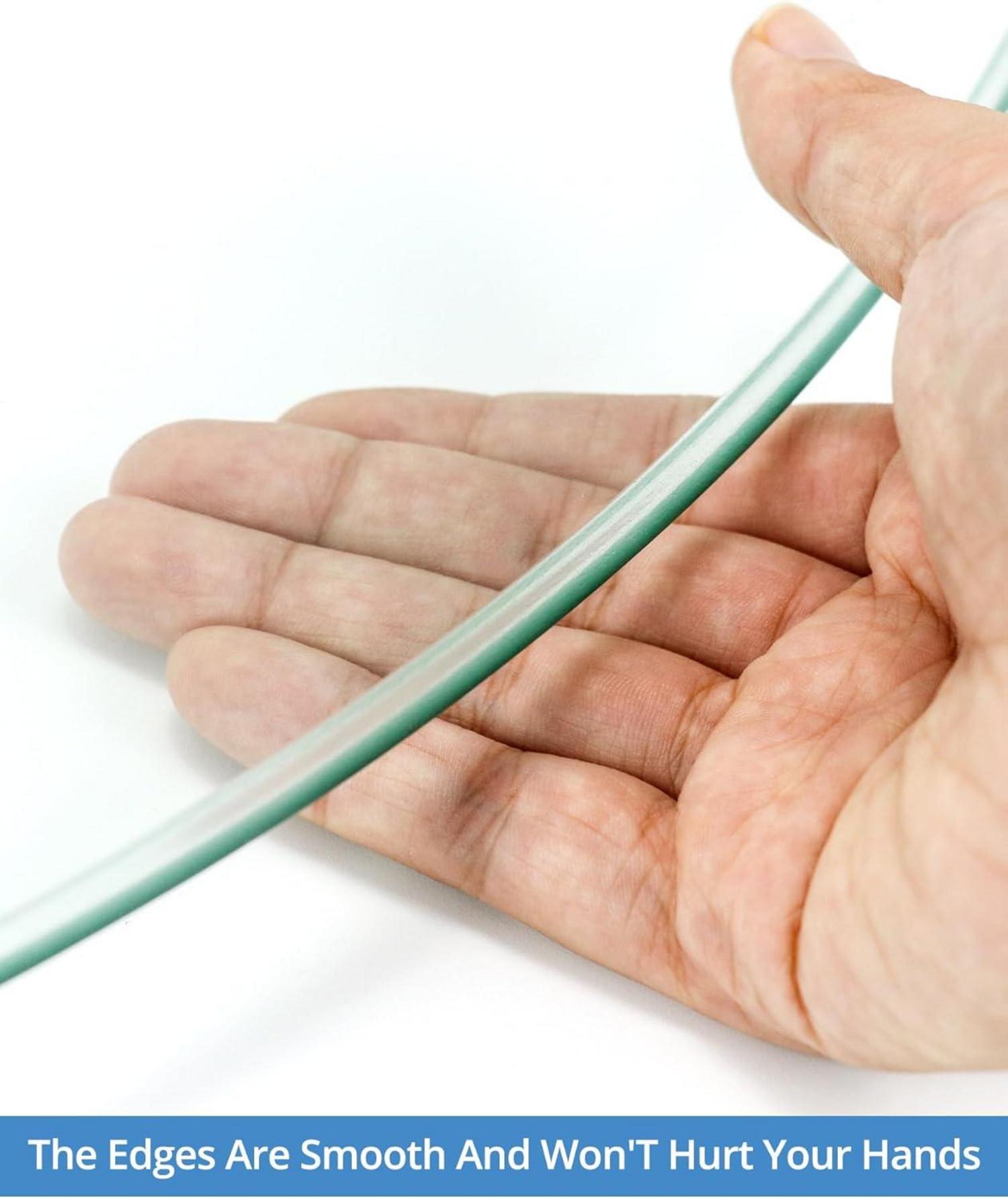 QWORK® Drehteller aus gehärtetem Glas 70cm, Drehbarer Servierteller