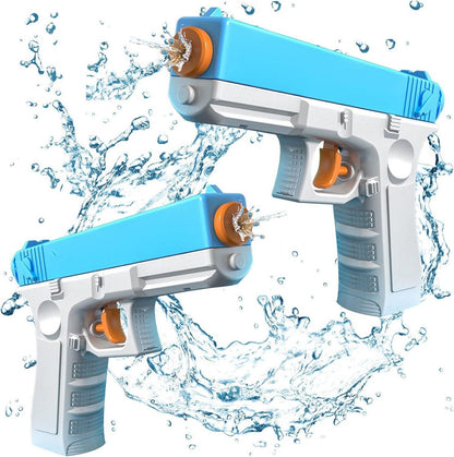 2er Set Mini Wasserpistolen für Kinder Wasserkampf Spielzeug Blau