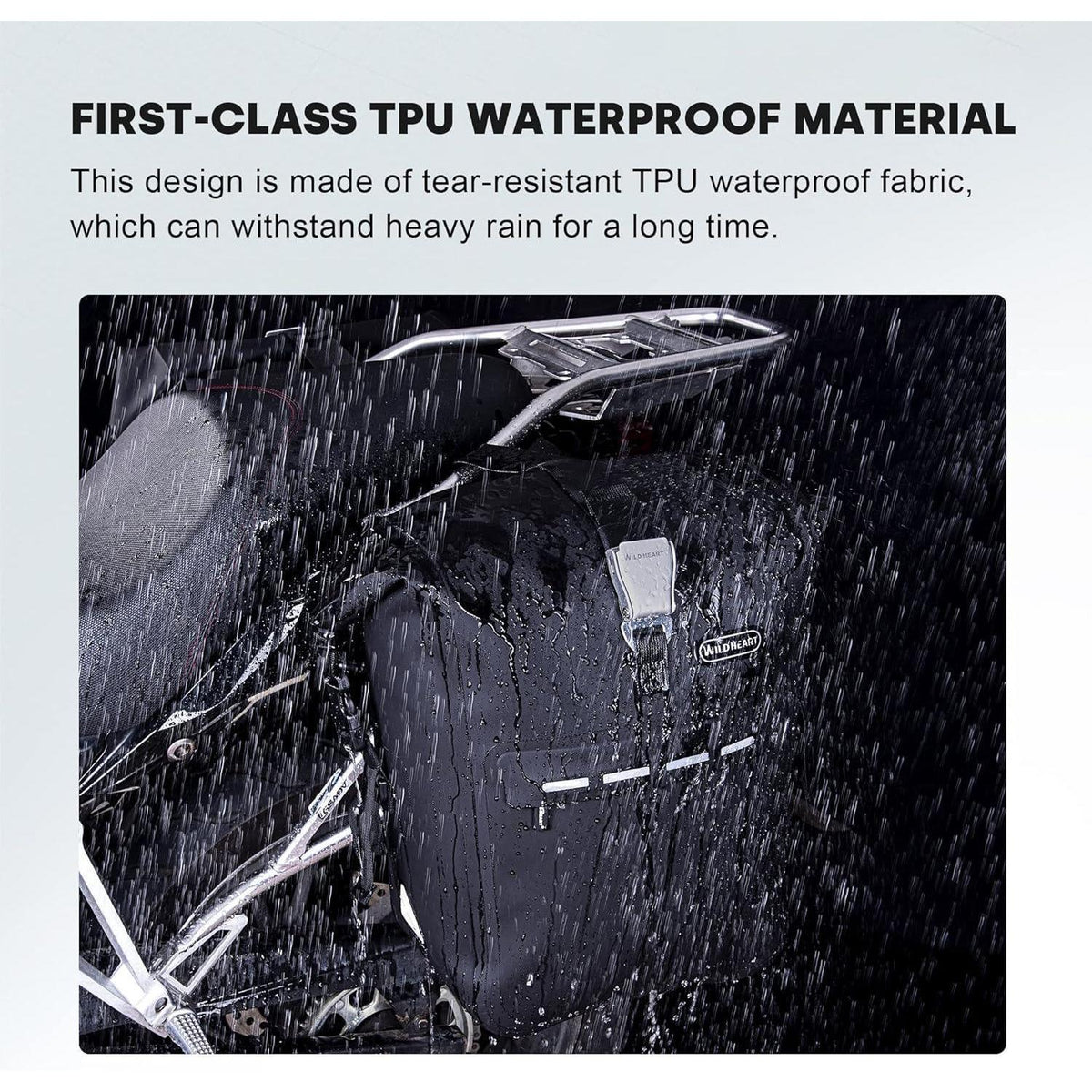 Wasserdichte Motorrad Gepäcktasche TPU Schnellverschluss 22-30L
