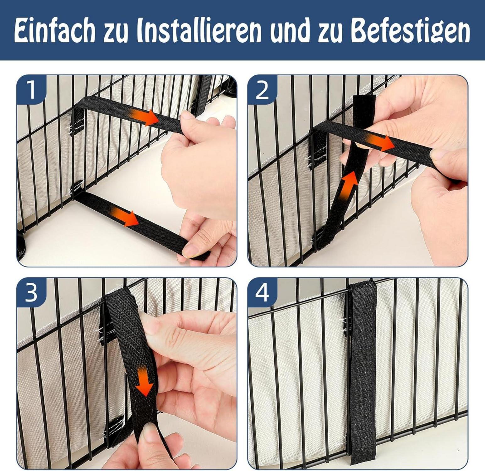 Mfsdai Wasserdicht Meerschweinchen Bettwäsche Liner XL 142*71*10cm Grau