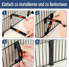 Mfsdai Wasserdicht Meerschweinchen Bettwäsche Liner XL 142*71*10cm Grau