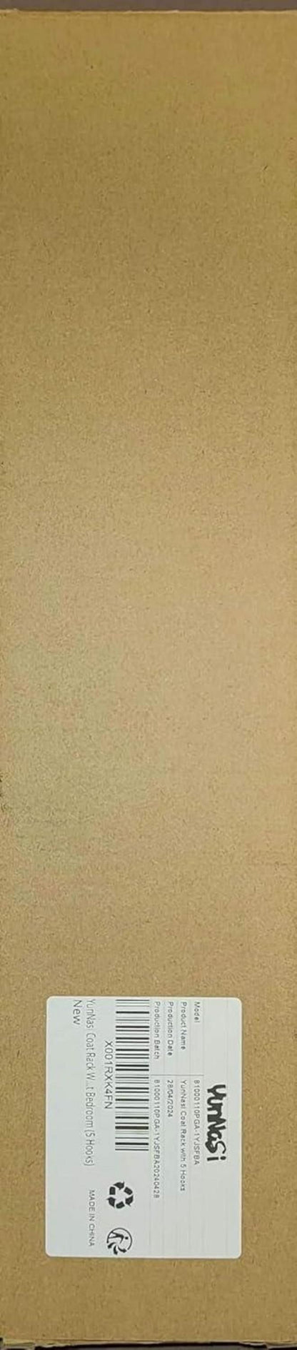 Kindergarderobe 5 Haken Holz ohne Bohren Wandgarderobe