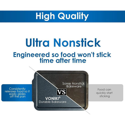 Granit Antihaft Backformen Set 7-teilig - Backbleche für