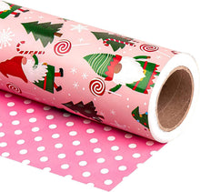 Wendbares Weihnachtsgeschenkpapier Mini-Rolle 43,2 cm x 10 m