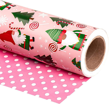 Wendbares Weihnachtsgeschenkpapier Mini-Rolle 43,2 cm x 10 m